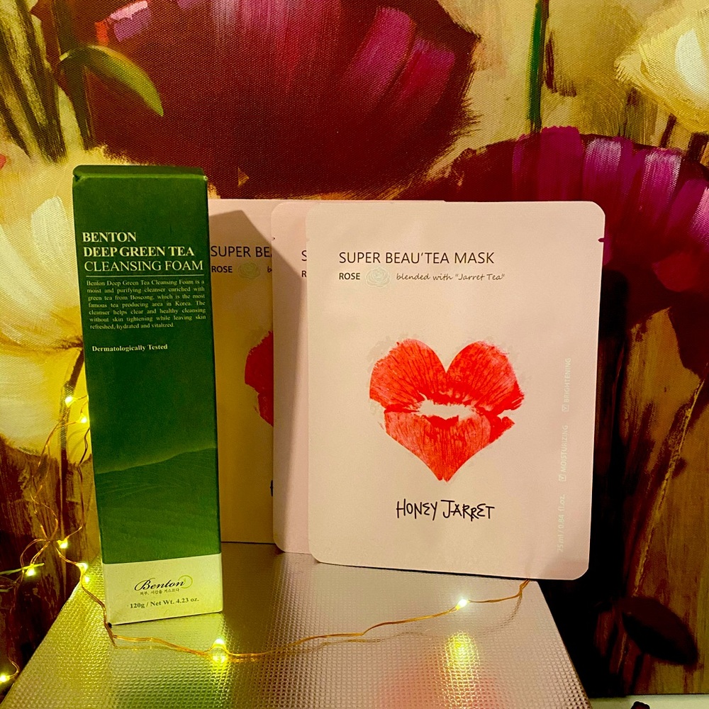Foam face cleansing + 3 face mask